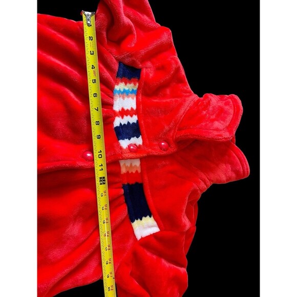 Rou Phang Extra Warm Soft Red Stripe Long Sleeve Top Bottom Pajama Lounge Set L - Picture 11 of 16